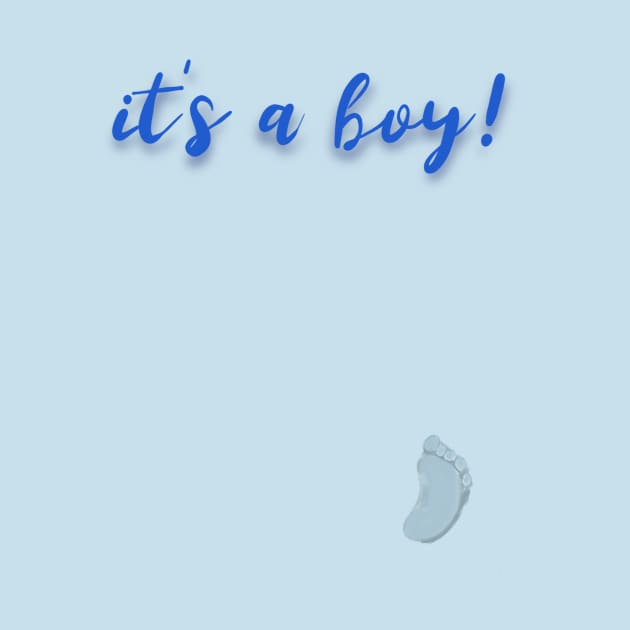 Baby boy blue footprint by Cterio