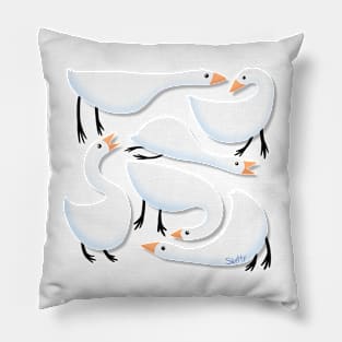 Many Gooses Pillow