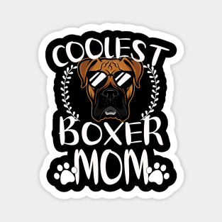 Glasses Coolest Boxer Dog Mom Magnet