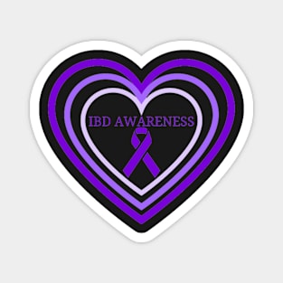 IBD Awareness in Hearts Magnet