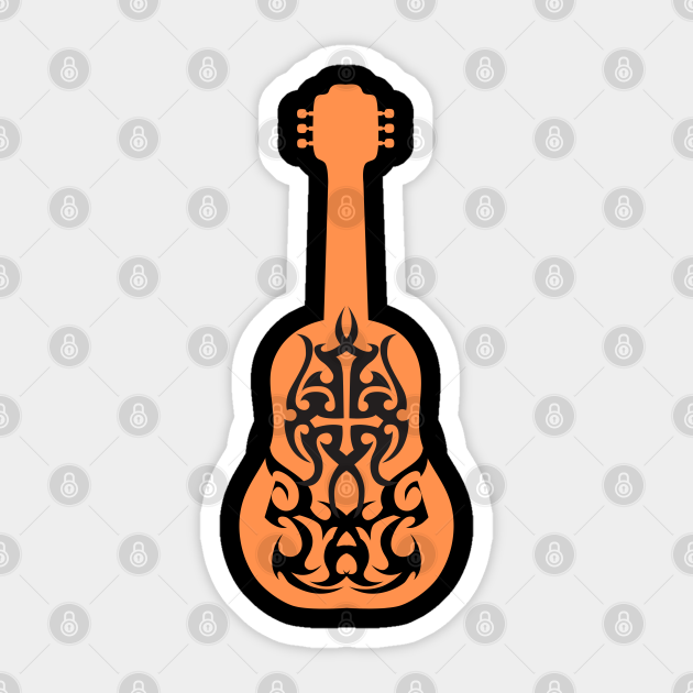 Guitar Tattoo Art Design - Guitar Tattoo - Sticker | TeePublic Guitar Tattoo Art Design - Guitar Tattoo - Sticker | TeePublic
