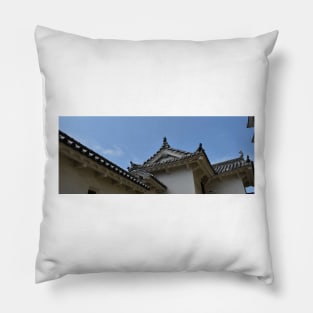 Himeji Castle Rooftops, Japan Pillow