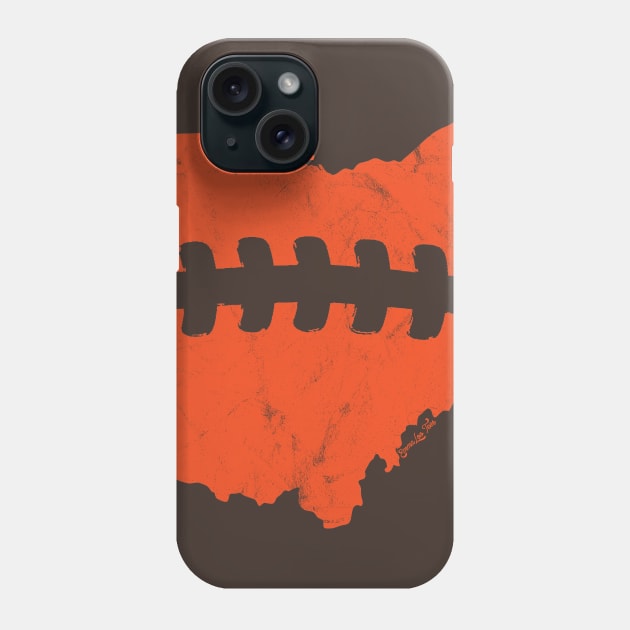 Cleveland Browns Ohio Football Fan Laces Design Phone Case by EmmaLoo