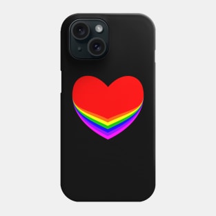 Rainbow Heart Phone Case