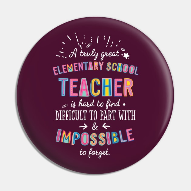 A truly Great Elementary School Teacher Gift - Impossible to forget Pin by BetterManufaktur