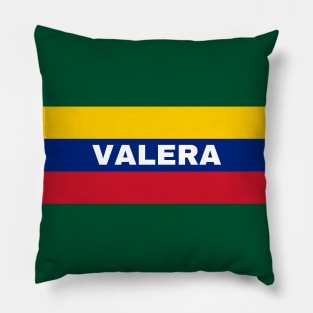 Valera City in Venezuelan Flag Colors Pillow