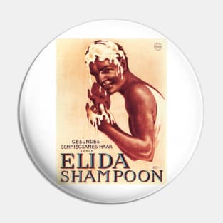 ELIDA Mens Shampoo Soap Austrian Art Deco Vintage Advertising Pin