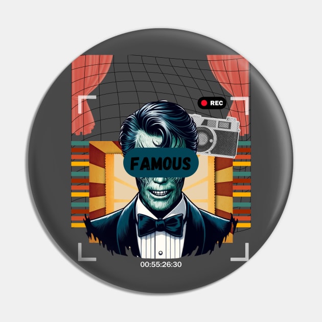 Famous Monster Pin by mieeewoArt