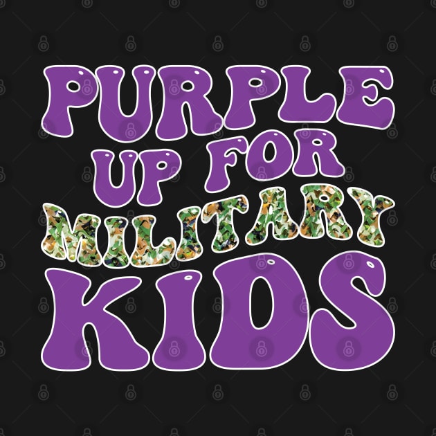 Purple Up For Military Kids Military Child Month USA by Rosemat