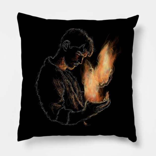 Burning Pillow by Hamza_Atelier