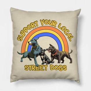 Street Dogs Pillow