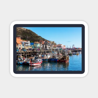 Scarborough Town And Harbour Fishing Boats Magnet