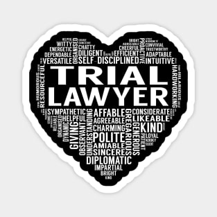 Trial Lawyer Heart Magnet
