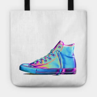 Electric Holographic Sneaker Tote