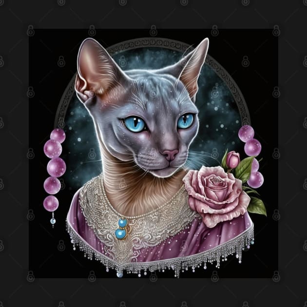 Elegant Abyssinian Cat by Enchanted Reverie