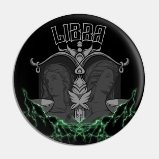 Lightning Libra (Green) Pin