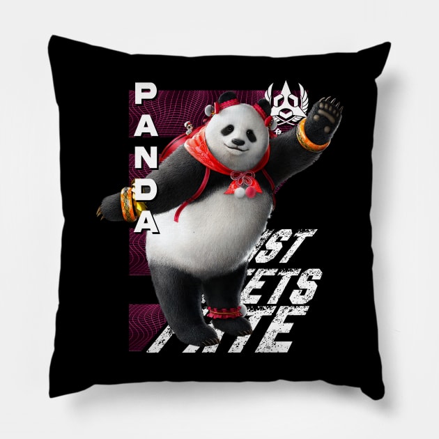 Panda (Tekken 8) Pillow by wenderinf