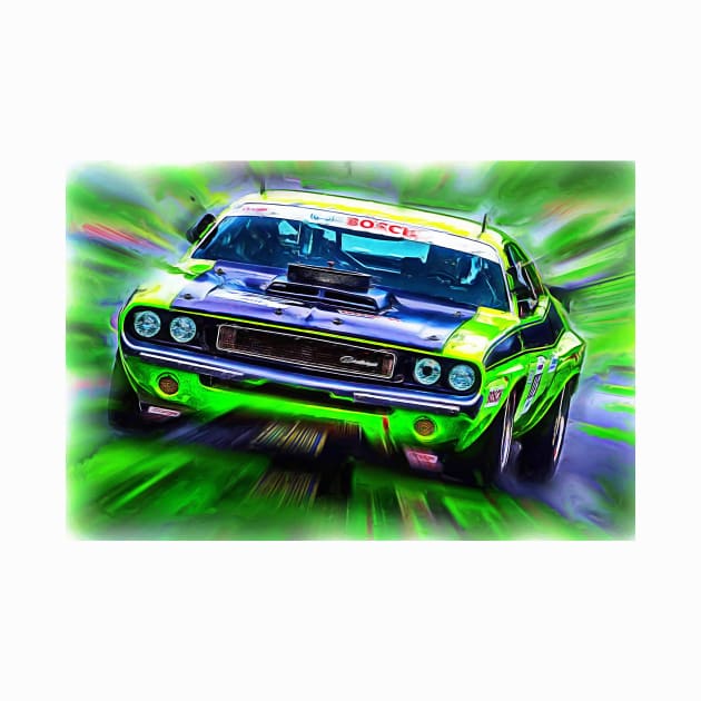 Green Monster - Dodge Challenger by DeVerviers