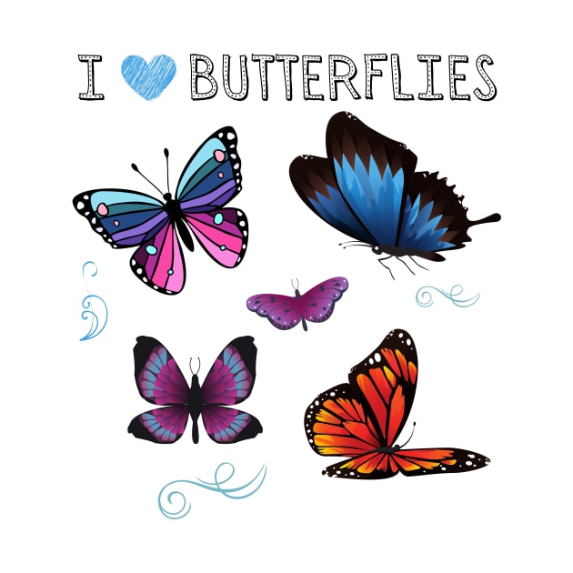 I LOVE BUTTERFLIES | Fun For Butterfly Lovers by KathyNoNoise