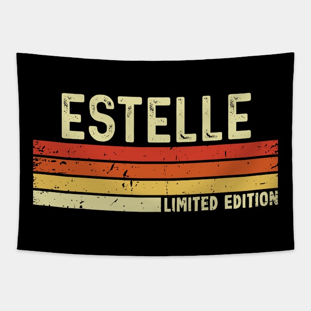 Estelle First Name Vintage Retro Gift For Estelle Tapestry by CoolDesignsDz