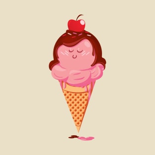 Tasty Strawberry Icecream Cone T-Shirt