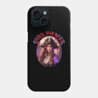 Girl power study in purple Phone Case