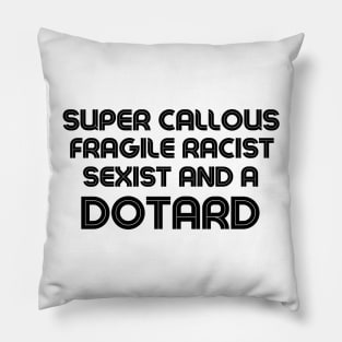 Donald Poppins (Black) Pillow