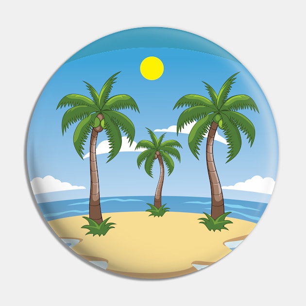 Holiday Summer Pin by Alvd Design