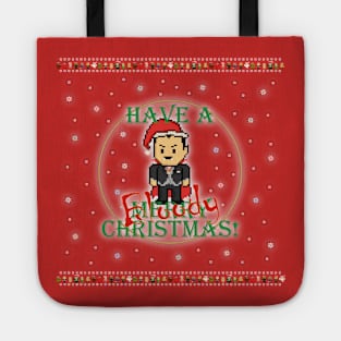 Have A Bloody Christmas Pixel Vampire! Tote