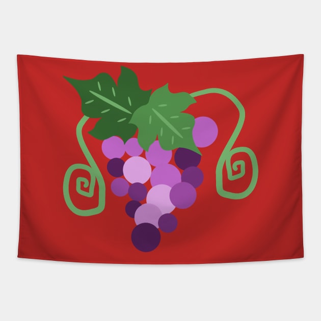 Purple Grapes Tapestry by saradaboru