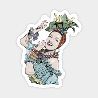 Carmen Miranda- vintage fade Magnet