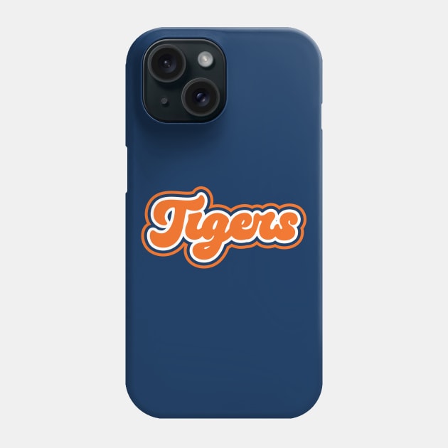 Retro Tigers Script Phone Case by SLAG_Creative