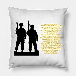 U.S. Soldier's Creed Pillow