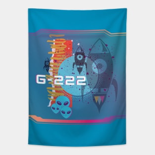 Rockets And Aliens Tapestry