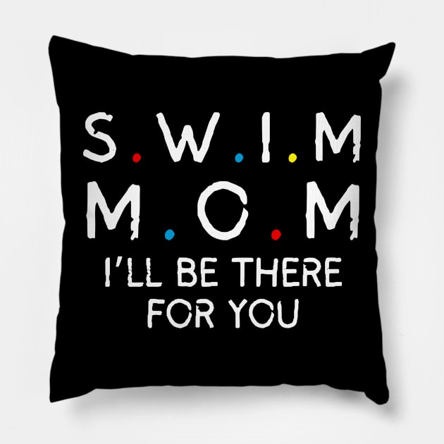 Swim Mom Pillow by Noshiyn