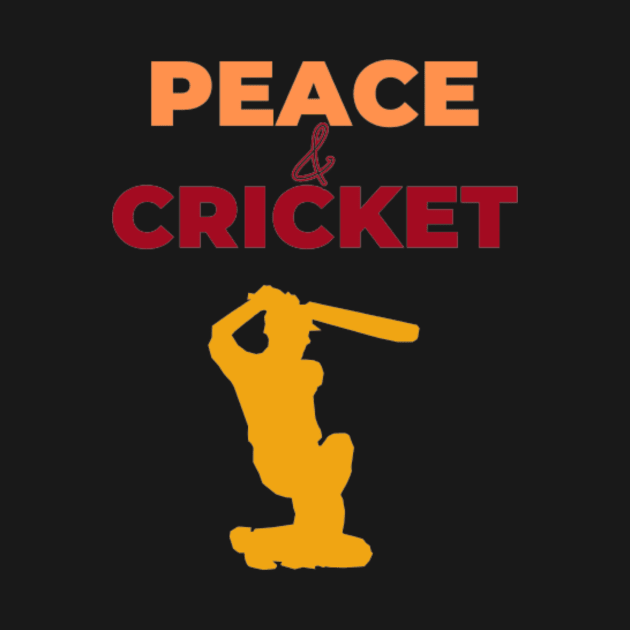 Peace & Cricket - International day of Peace by Tee Shop