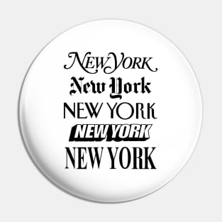 New York New York Pin