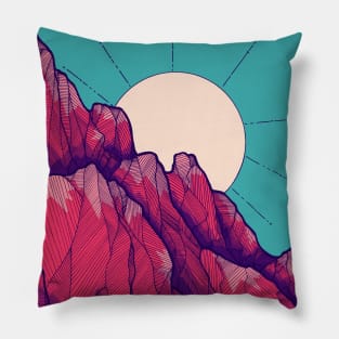 The rose red peak Pillow