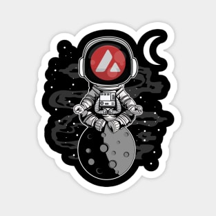 Astronaut Avalanche AVAX Coin To The Moon Crypto Token Cryptocurrency Wallet Birthday Gift For Men Women Kids Magnet