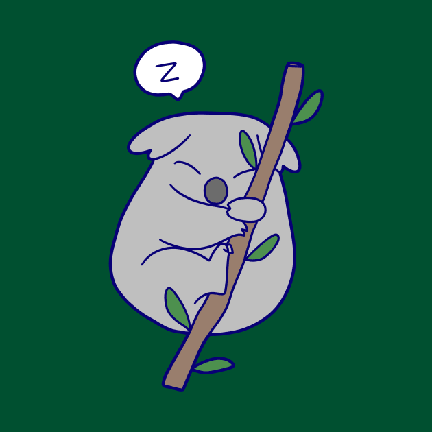 Kawaii Sleeping Koala by saradaboru