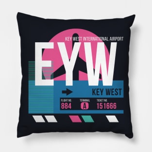 Key West (EYW) Airport // Sunset Baggage Tag Pillow