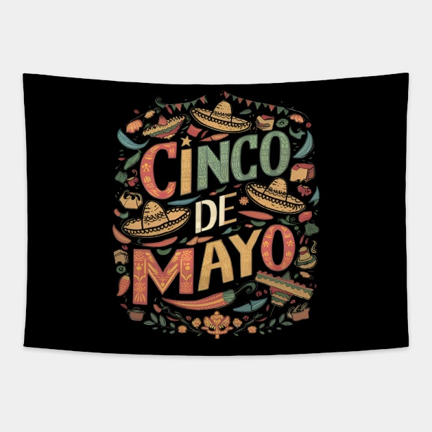 Happy cinco de mayo Tapestry by CreationArt8