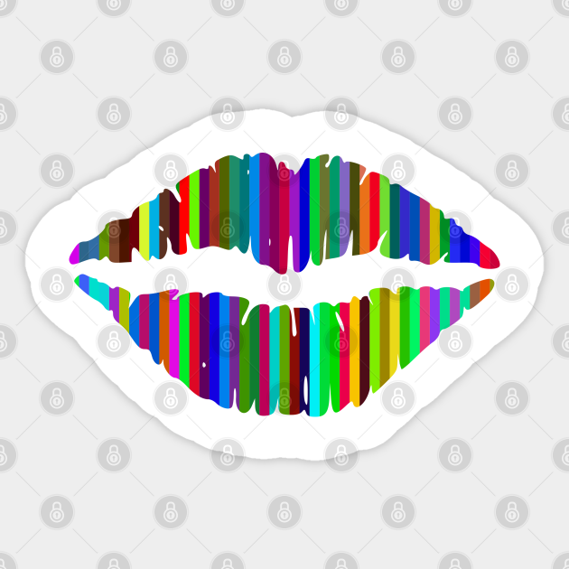 Discover Rainbow Kiss - Rainbow Kiss - Sticker