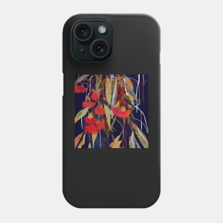 Eucalyptus leaves and flowers Phone Case