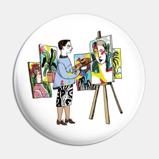 Modernist Painter Pin