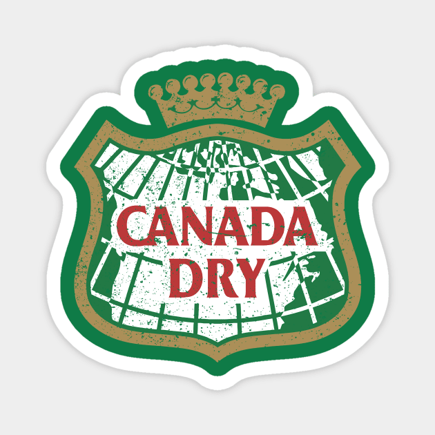 Retro Canada Dry - Rough Magnet by DavidLoblaw