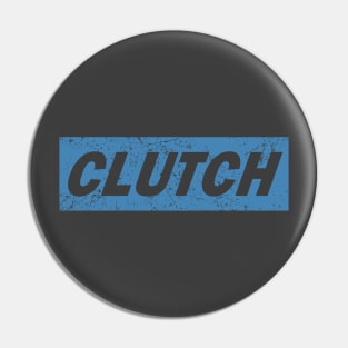 Clutch - distressed box logo Pin