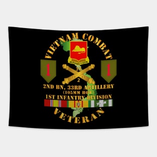 Vietnam Combat Vet - 2nd Bn 33rd Artillery - 1st Inf Div SSI Tapestry