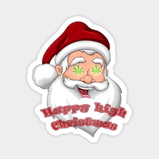 Santa Claus got high Christmas gift Magnet