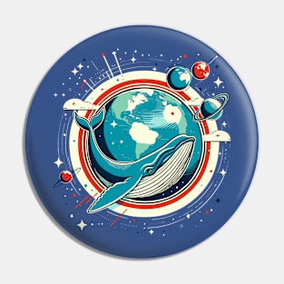 Earth Day Whale Pin